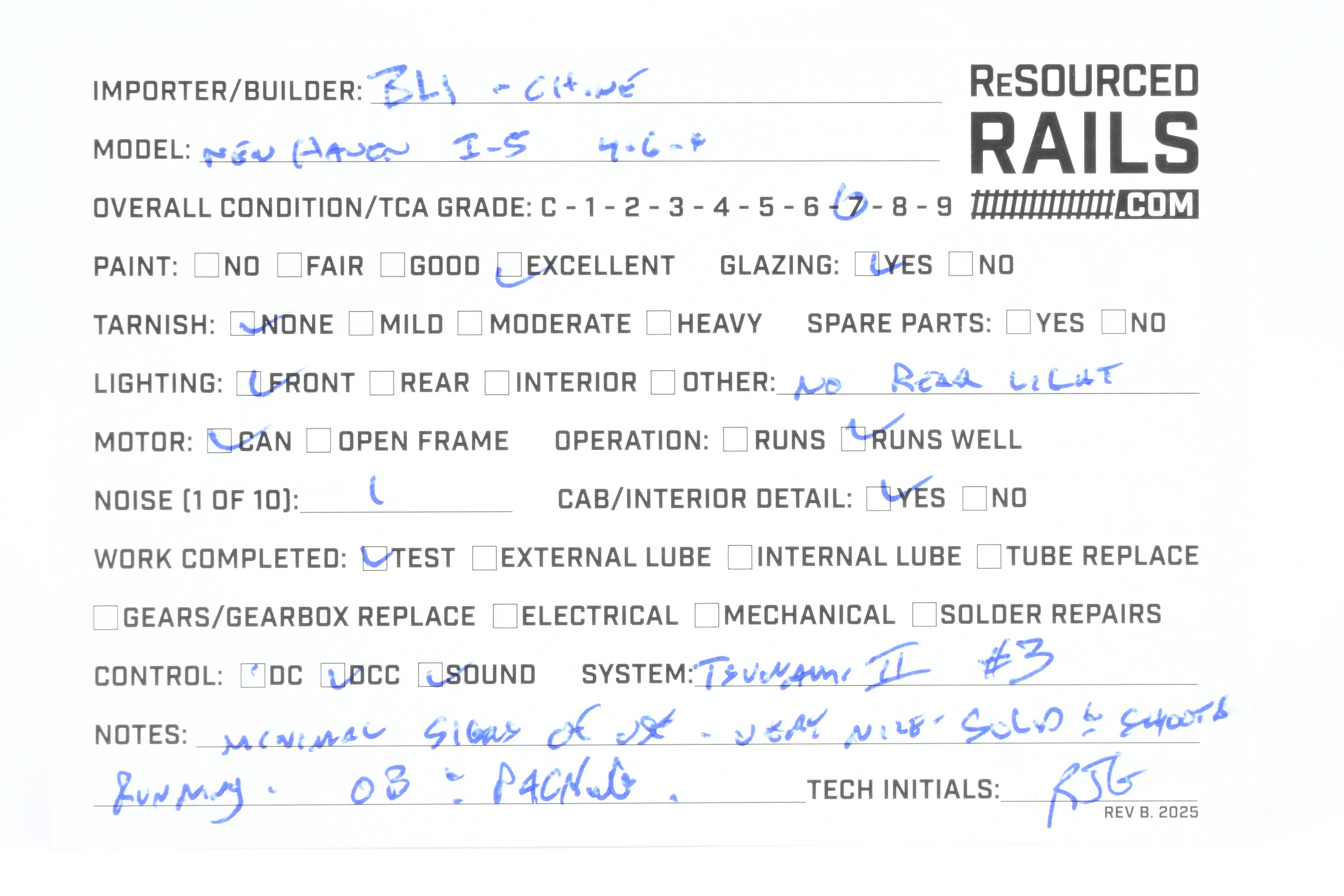 HO Brass Hybrid BLI - Broadway Limited Imports NH - New Haven 4-6-4 I-5 FP No. 1401 SoundTraxx Tsunami2 DCC/Sound - Image 24