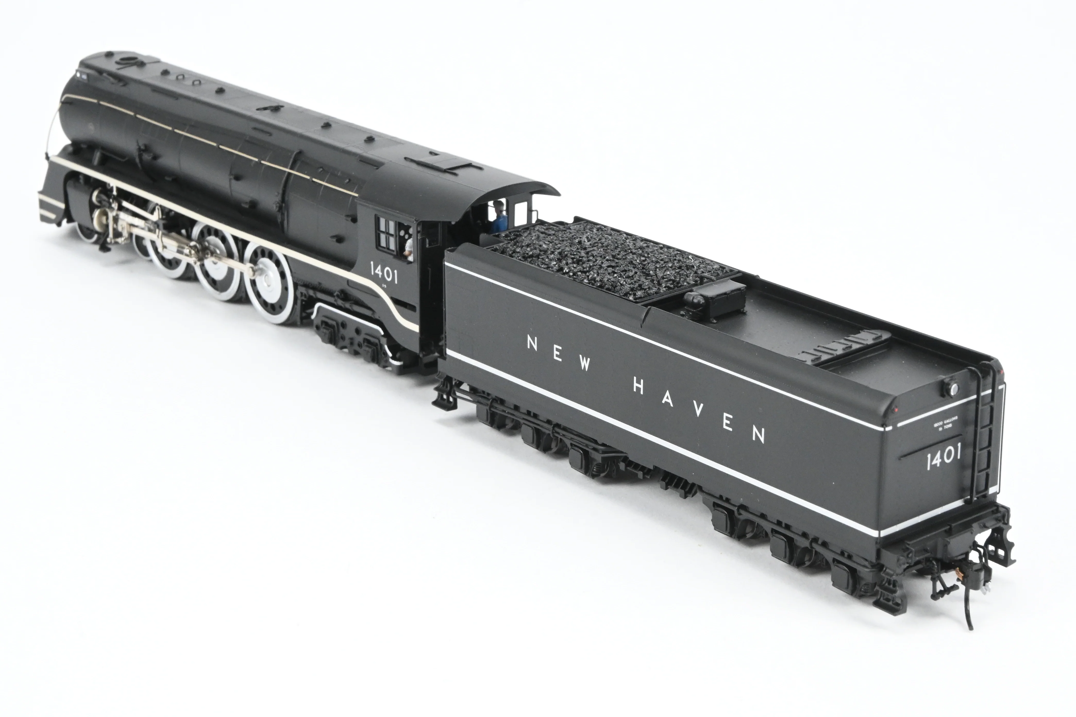 HO Brass Hybrid BLI - Broadway Limited Imports NH - New Haven 4-6-4 I-5 FP No. 1401 SoundTraxx Tsunami2 DCC/Sound - Image 7