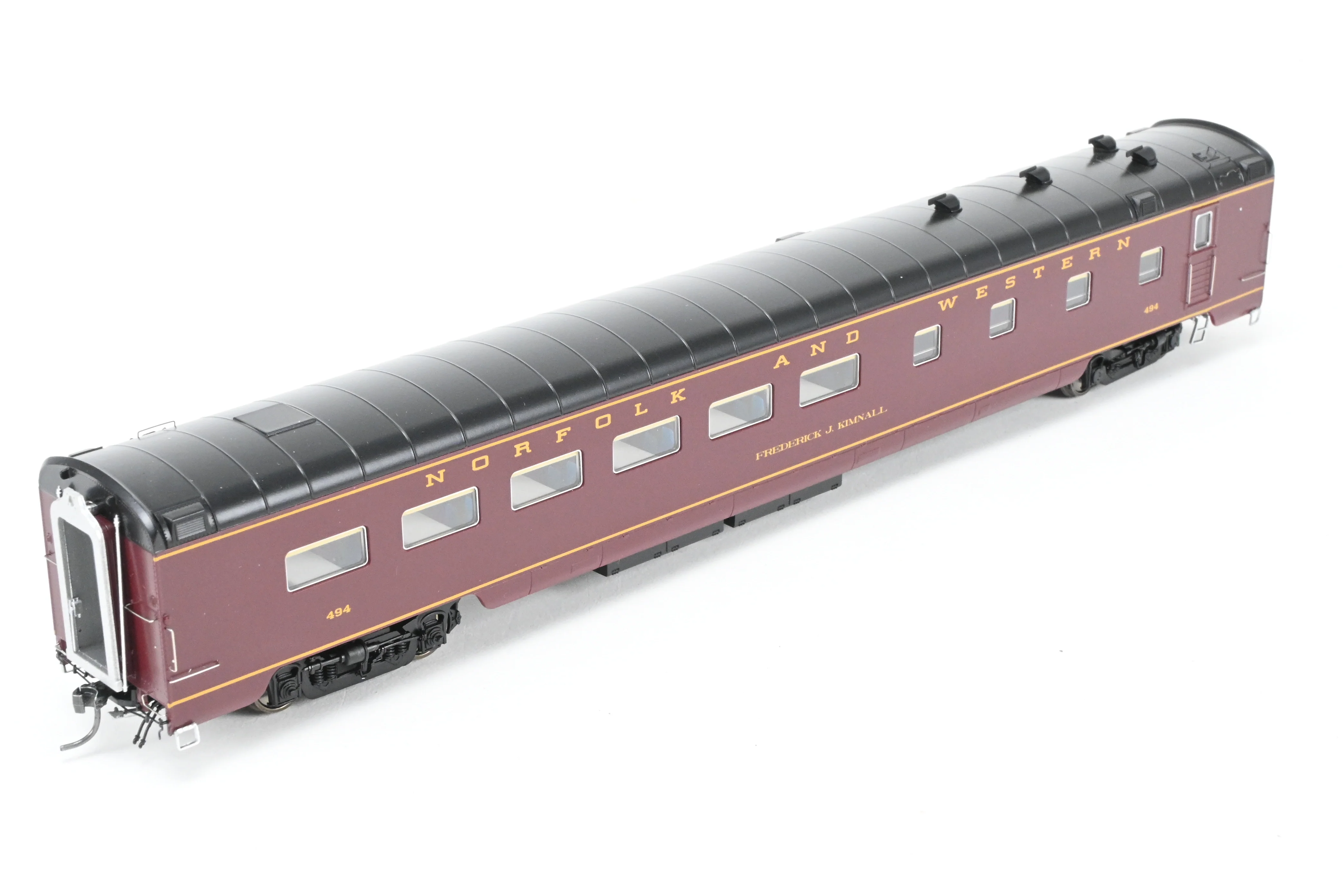 HO MTH - Mike's Train House N&W - Norfolk & Western "Powhattan Arrow" 5 Unit Passenger Car Set, Factory Decorated - Image 16
