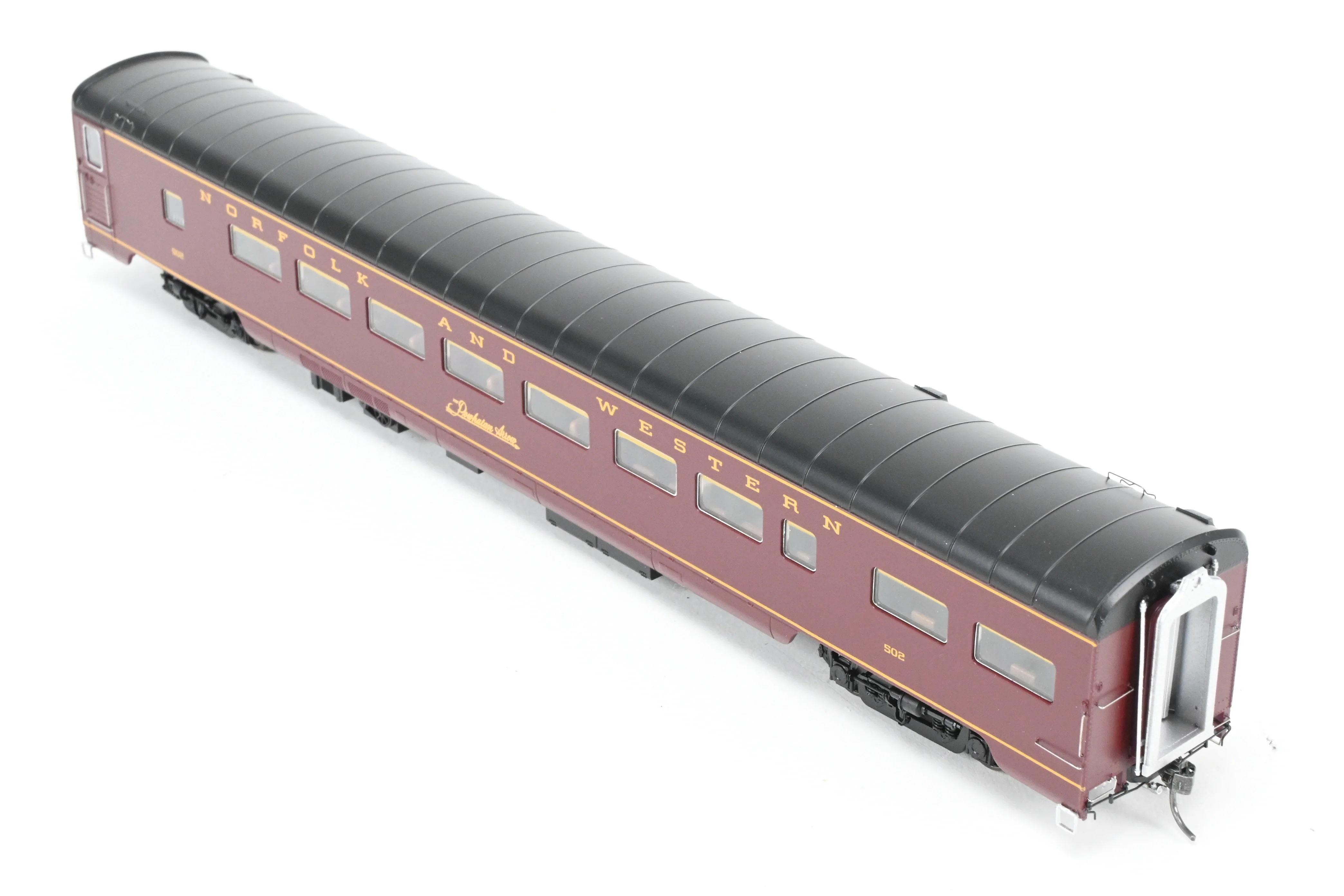 HO MTH - Mike's Train House N&W - Norfolk & Western "Powhattan Arrow" 5 Unit Passenger Car Set, Factory Decorated - Image 25