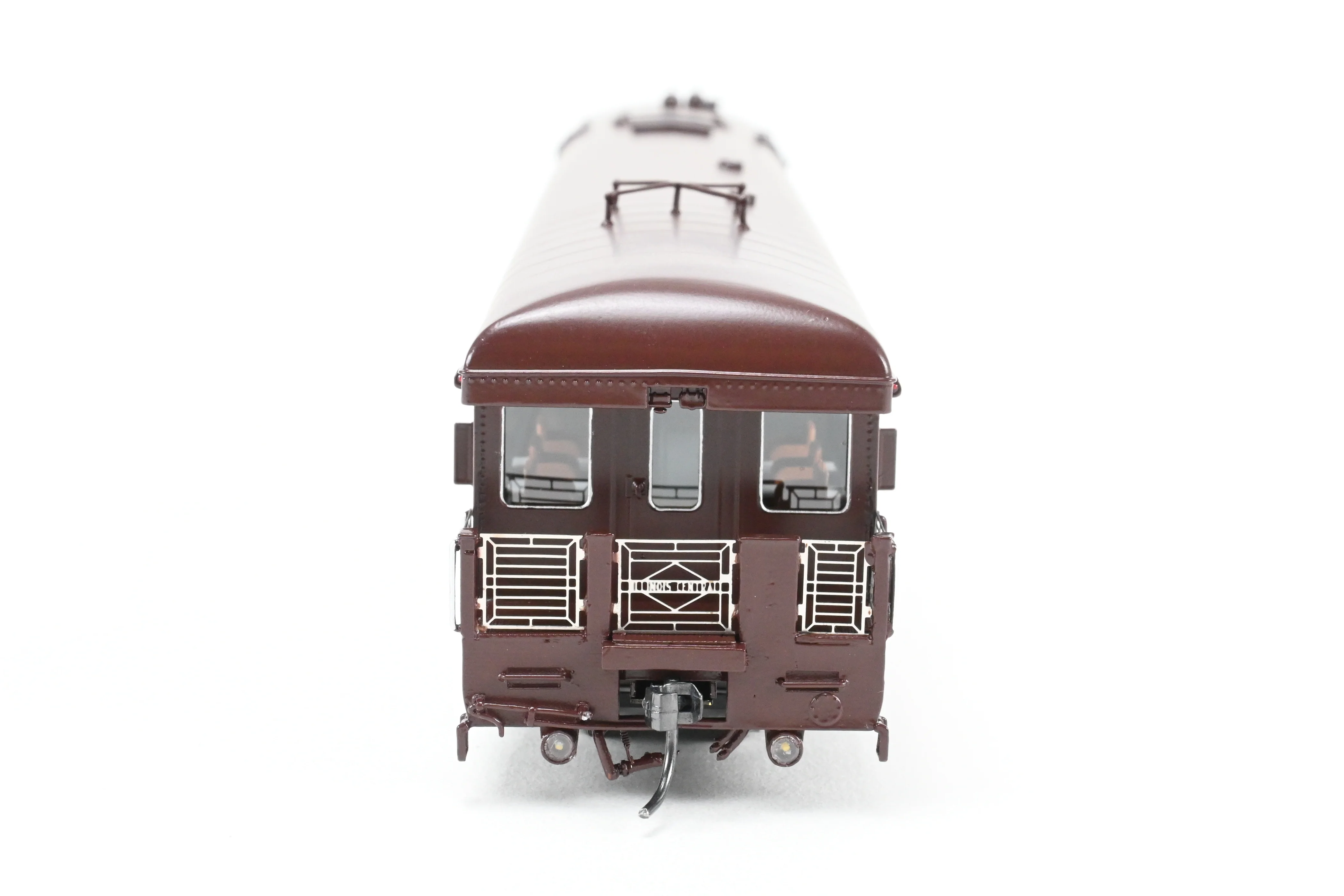 HO NEW Brass NBL - North Bank Line IC - Illinois Central Business Car #1 Chocolate & Orange Split Rail Herald - Image 11