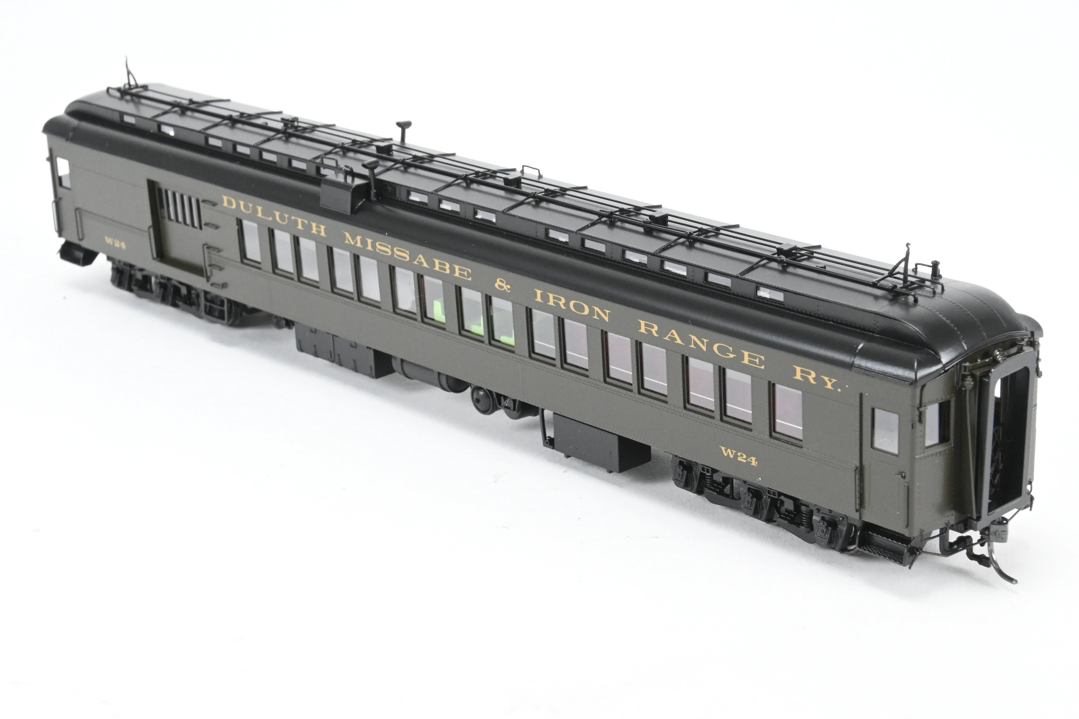 HO NEW Brass NBL - North Bank Line DM&IR - Duluth Missabe & Iron Range Business Car “Northland” with Combine W-24 Set FP - Image 11