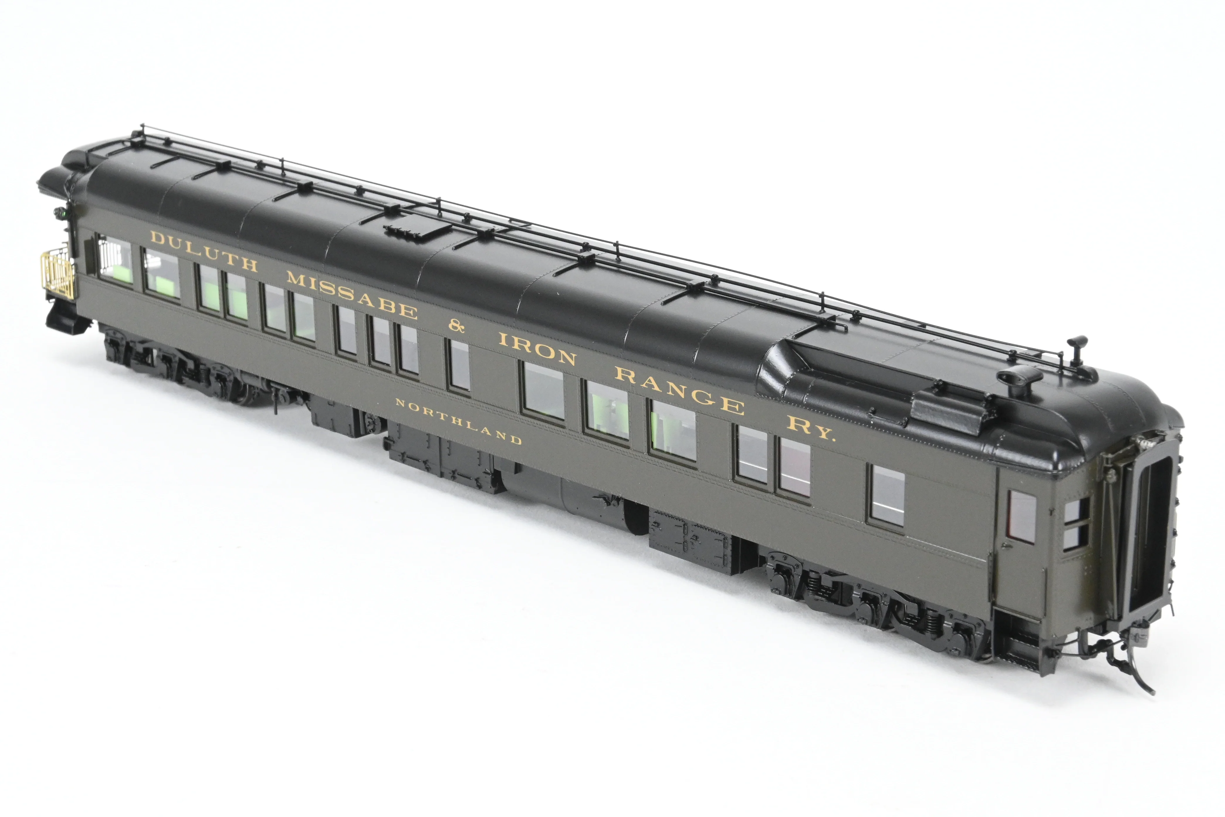 HO NEW Brass NBL - North Bank Line DM&IR - Duluth Missabe & Iron Range Business Car “Northland” with Combine W-24 Set FP - Image 17