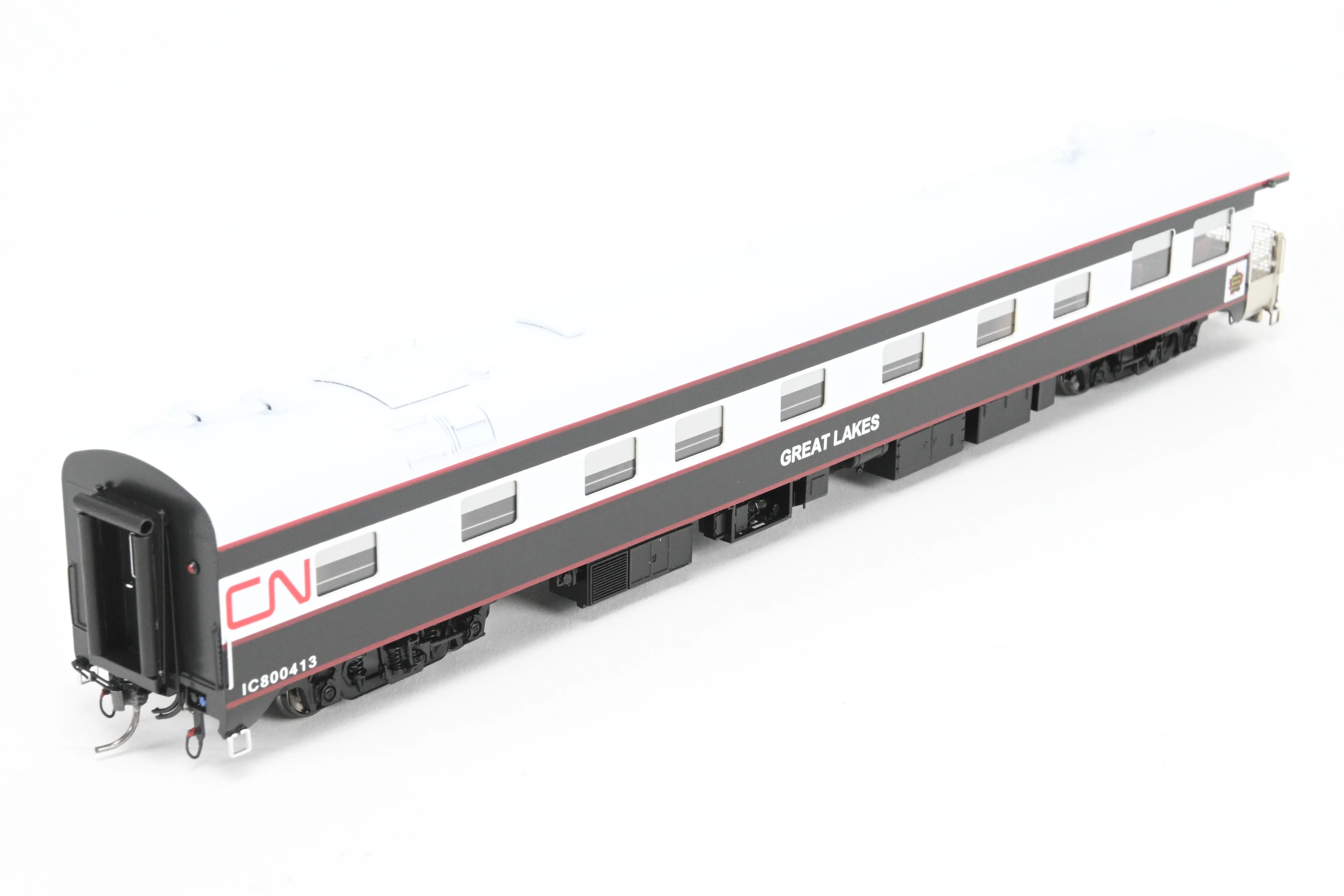 HO NEW Brass NBL - North Bank Line CNR - Canadian National Railway Business Car "Great Lakes” FP Black & White - Image 8