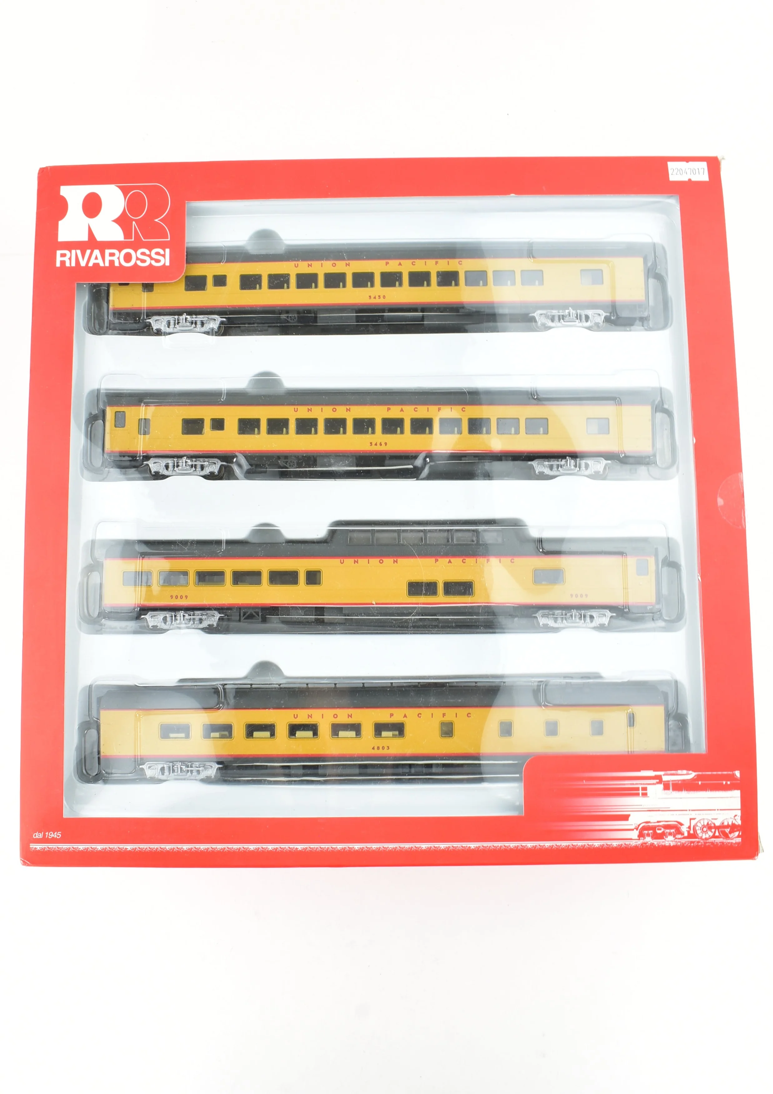 HO Rivarossi UP - Union Pacific Passenger Car Set A - 2 Coaches, 1 Observation, 1 Diner - Image 12