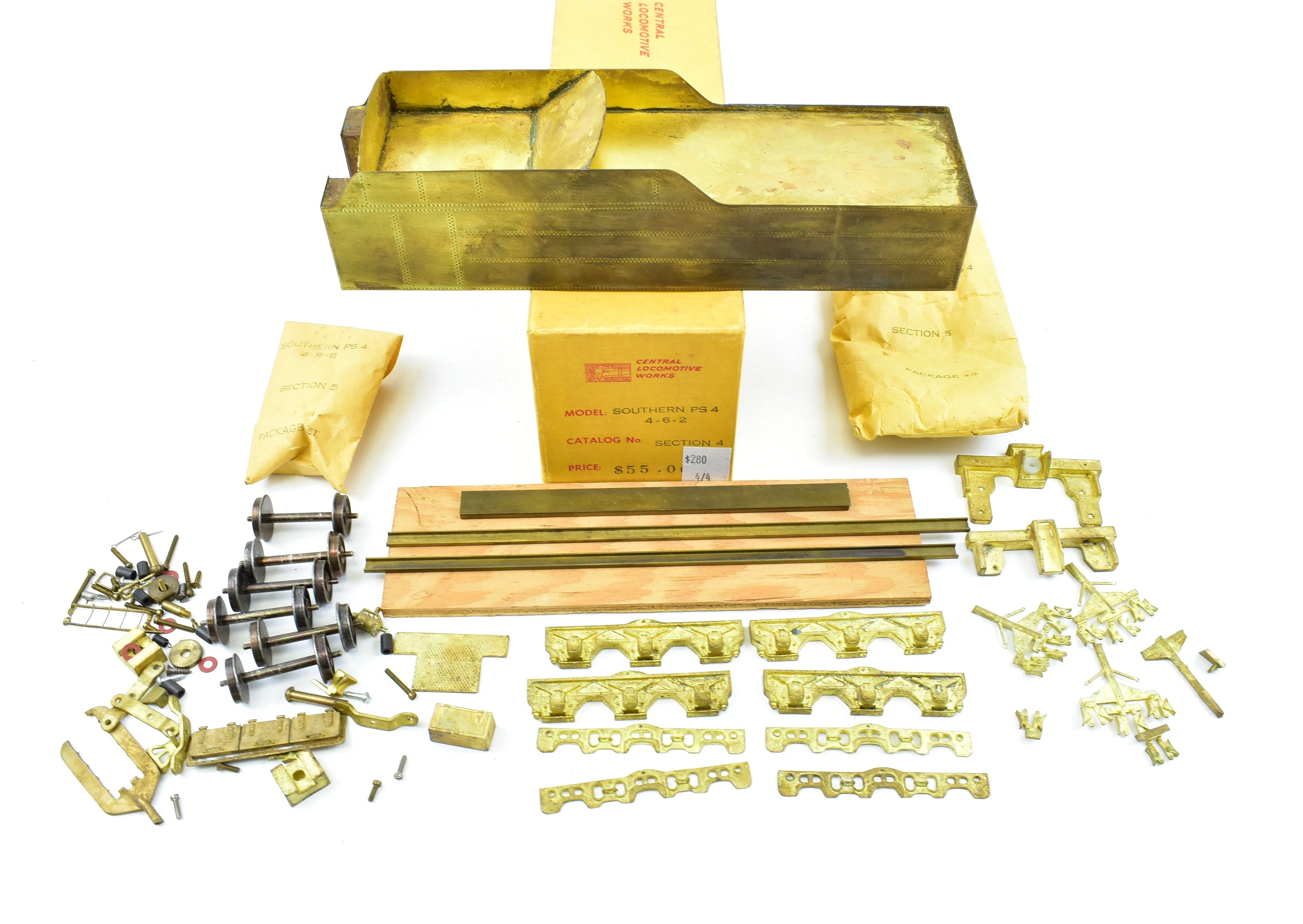 O Brass Central Locomotive Works SOU - Southern Railway PS-4 4-6-2 Pacific Kit Started AS-IS - Image 13