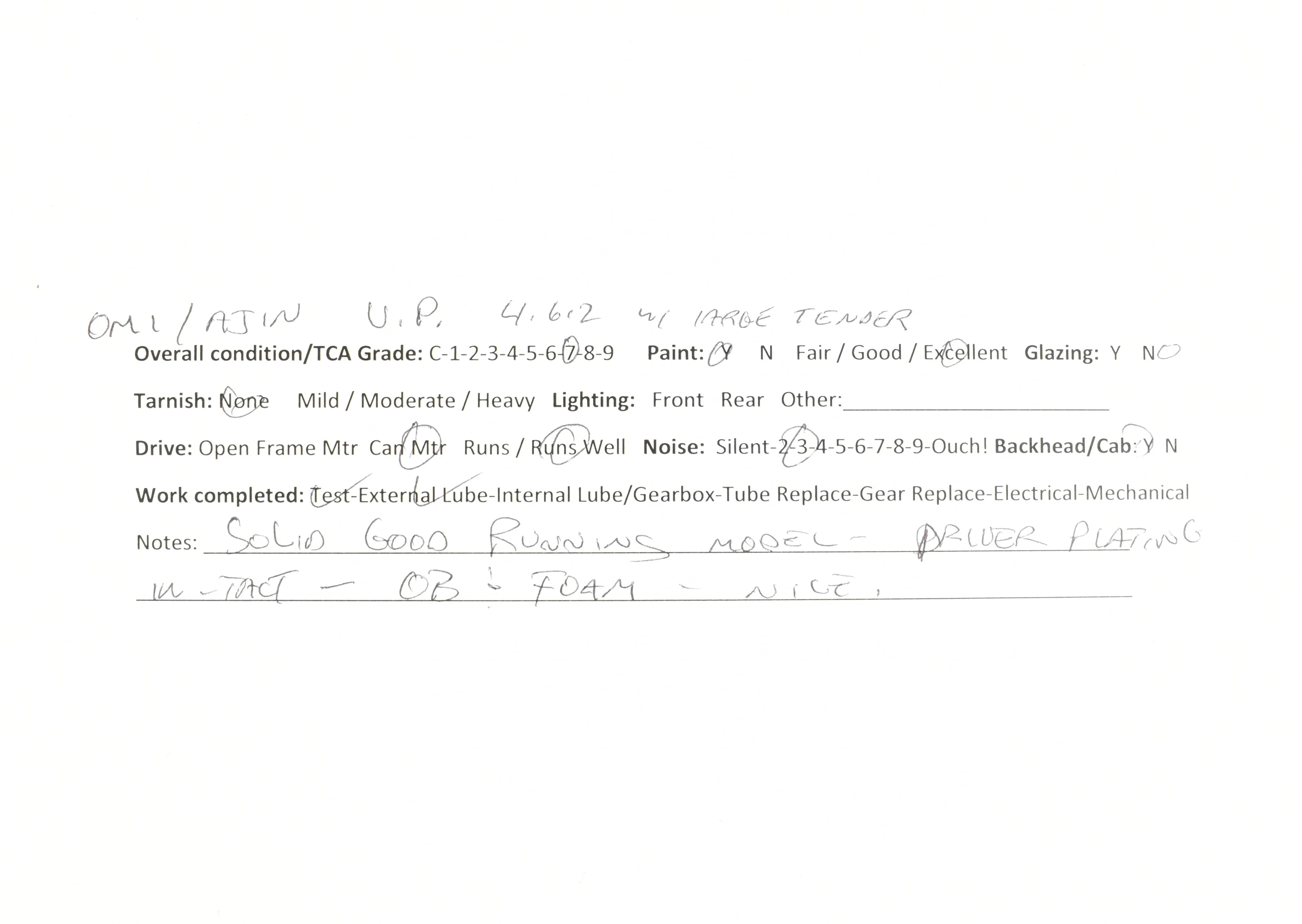 O Brass CON OMI - Overland Models, Inc. UP - Union Pacific 4-6-2 Pro-Painted TTG No. 3222 - Image 21