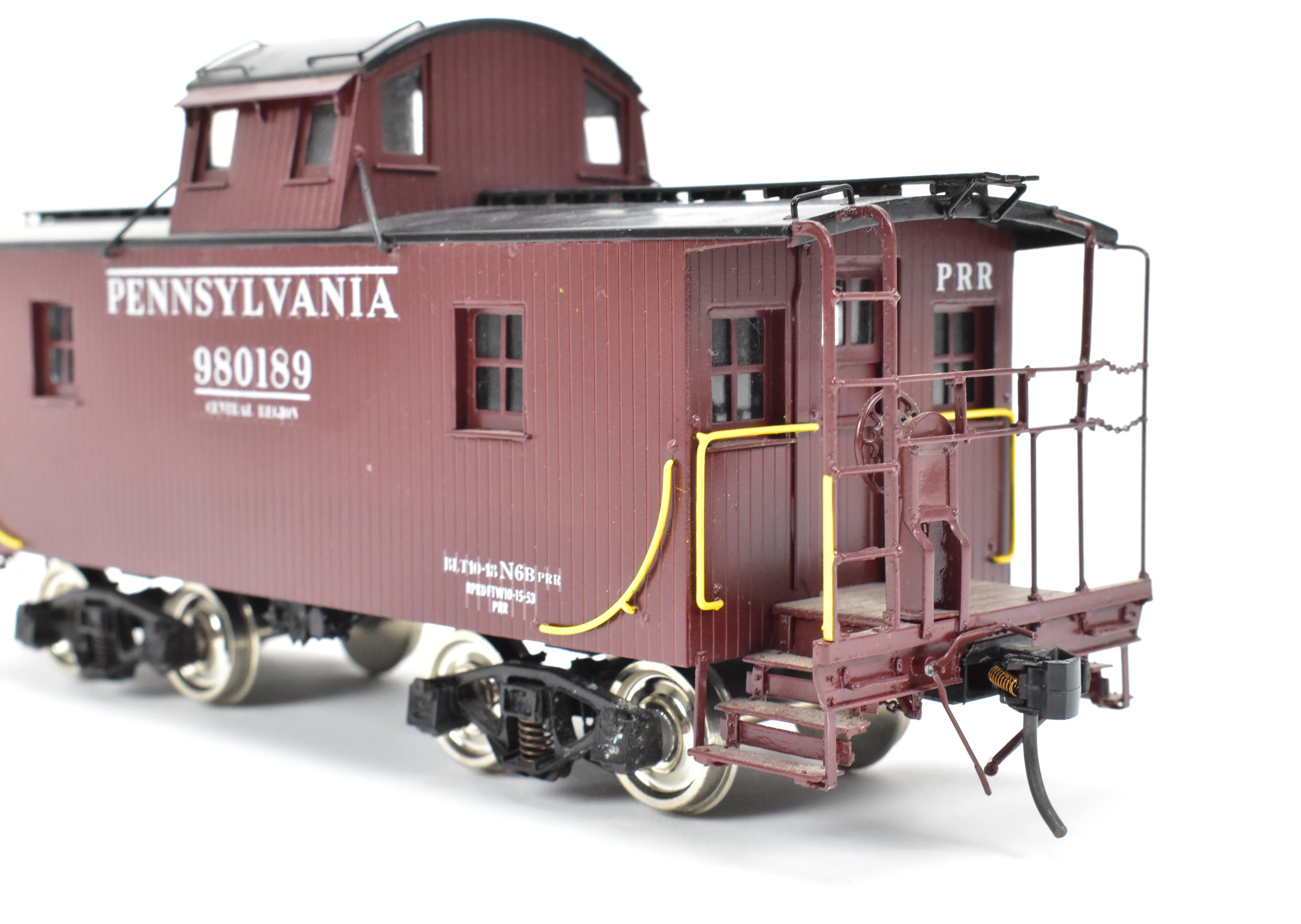 O Brass CON PSC - Precision Scale Co. PRR - Pennsylvania Railroad Cabin Car Class N6B Centered Cupola FP - Image 12