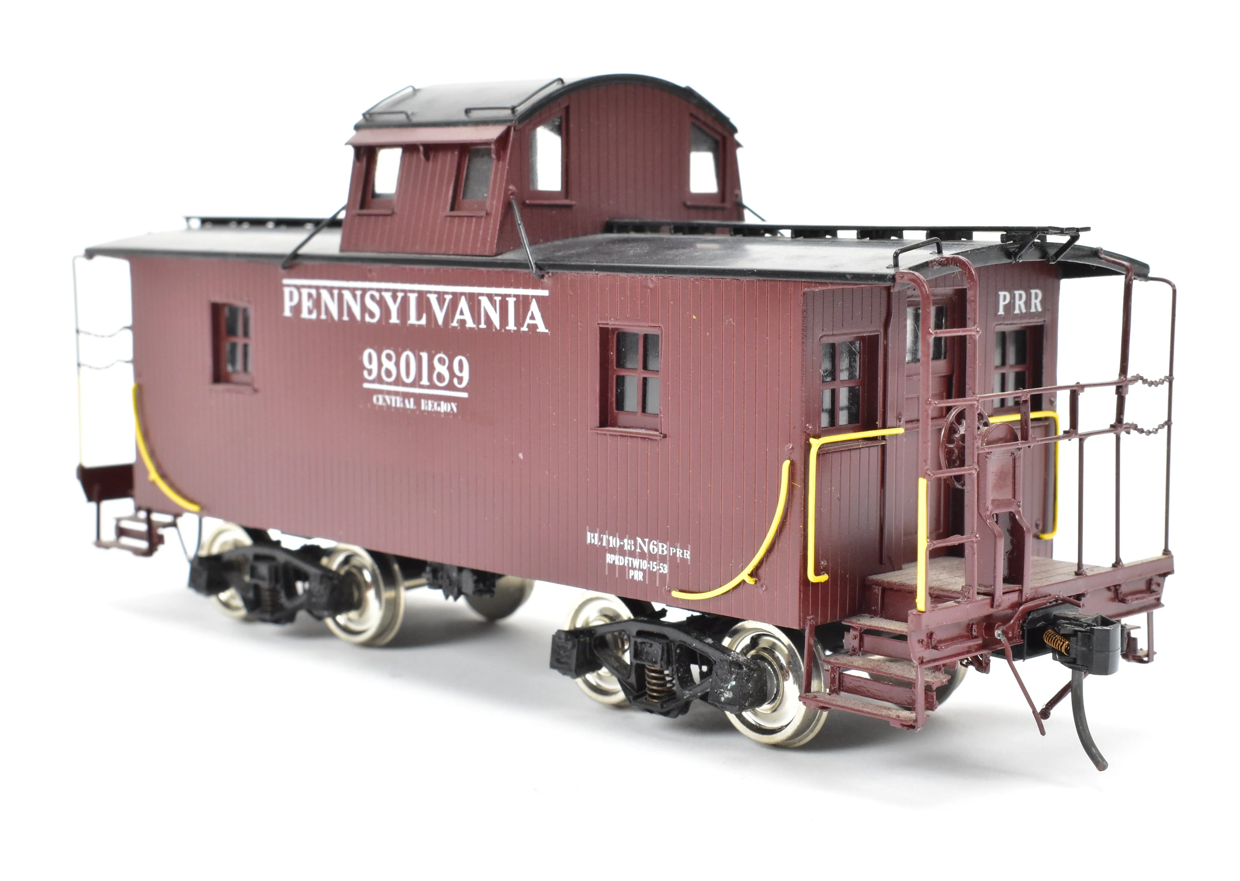 O Brass CON PSC - Precision Scale Co. PRR - Pennsylvania Railroad Cabin Car Class N6B Centered Cupola FP - Image 5