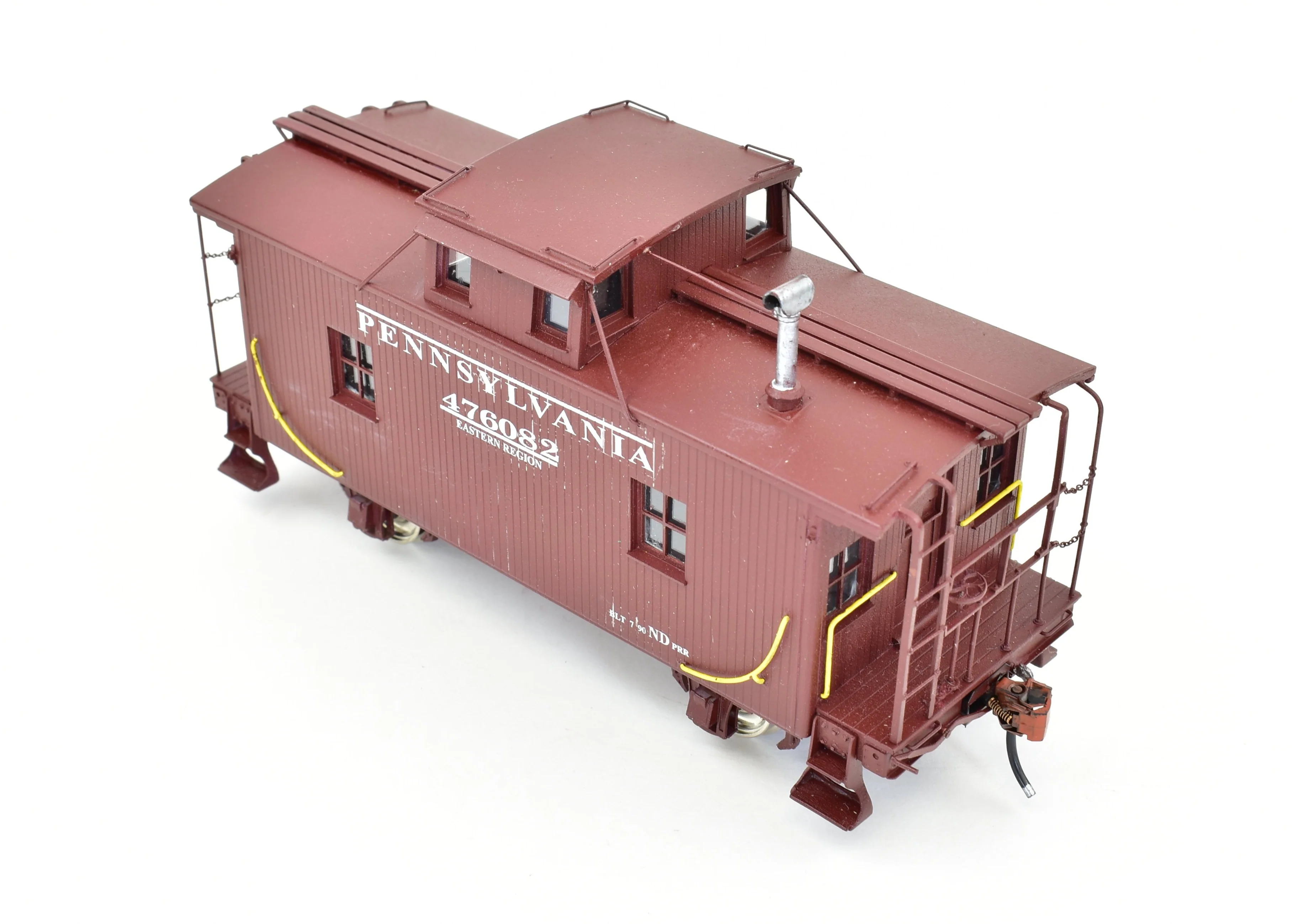 O Brass The Car Works PRR - Pennsylvania Railroad Wood Cabin Car Class ND 4-Wheel Custom Painted - Image 12